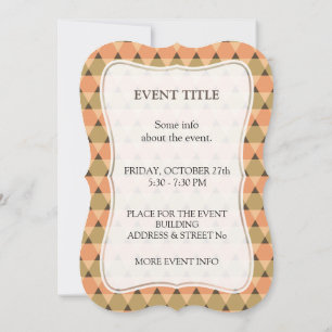 Triangles Pattern Invitation