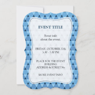 Triangles Pattern Invitation