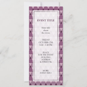 Triangles Pattern Invitation