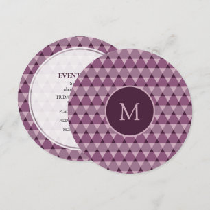 Triangles Pattern Invitation