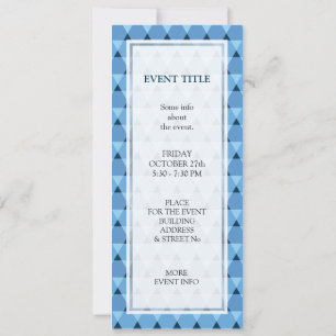 Triangles Pattern Invitation