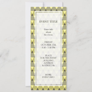 Triangles Pattern Invitation