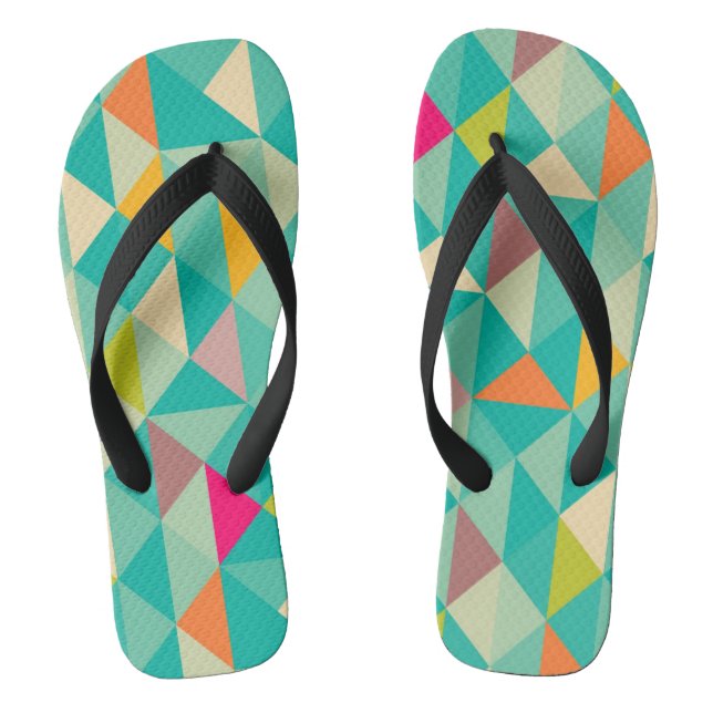 Triangles pattern jandals (Footbed)