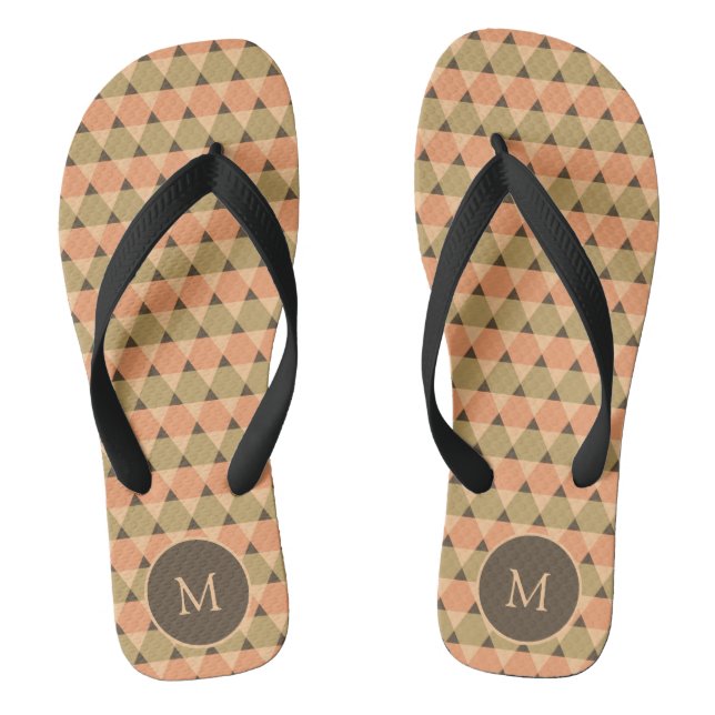 Triangles Pattern Jandals (Footbed)