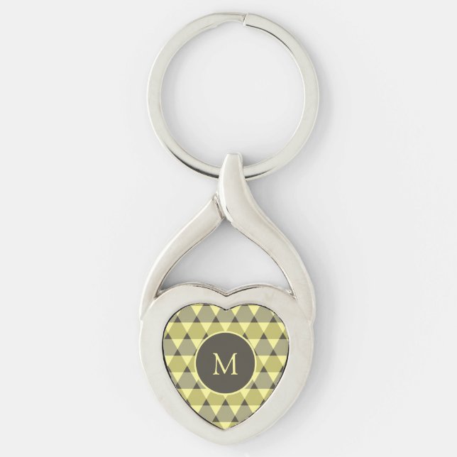 Triangles Pattern Key Ring (Front)