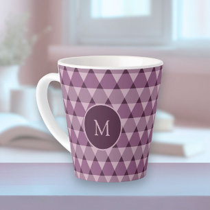 Triangles Pattern Latte Mug