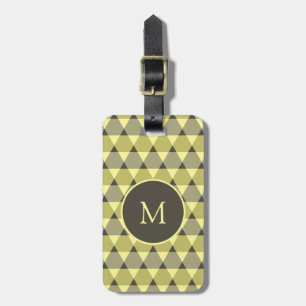 Triangles Pattern Luggage Tag