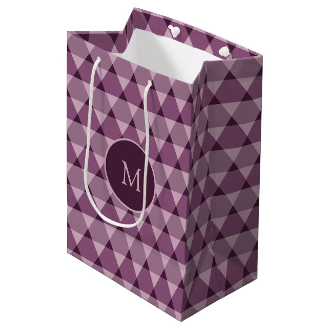 Triangles Pattern Medium Gift Bag (Front Angled)