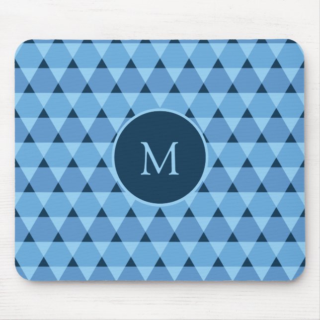 Triangles Pattern Mouse Pad (Front)