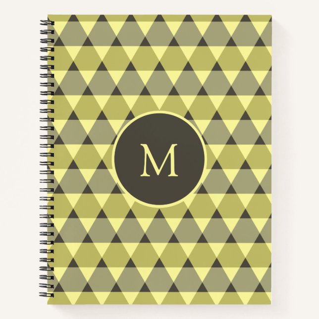 Triangles Pattern Notebook (Front)