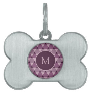 Triangles Pattern Pet ID Tag