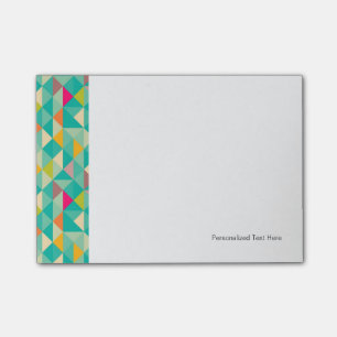 Triangles pattern post-it notes
