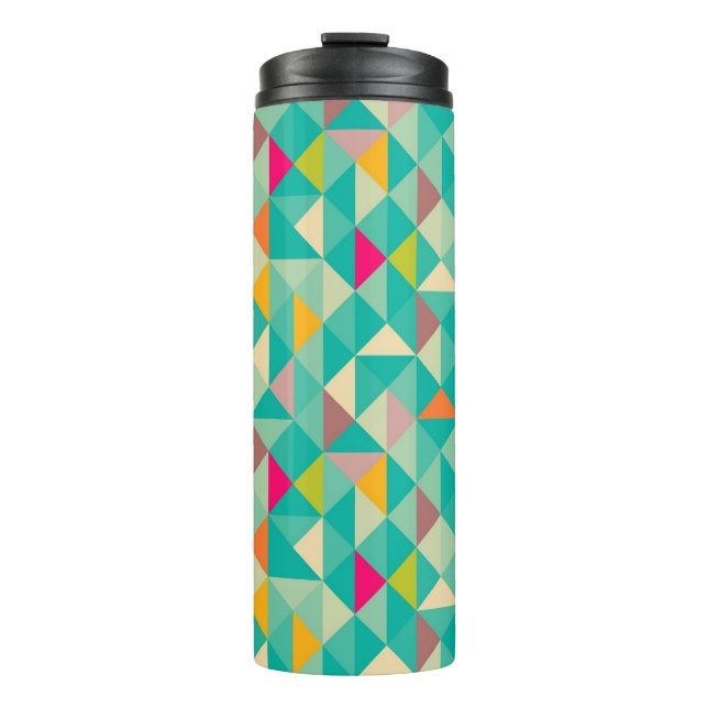 Triangles pattern thermal tumbler (Front)