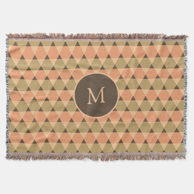 Triangles Pattern Throw Blanket (Front)