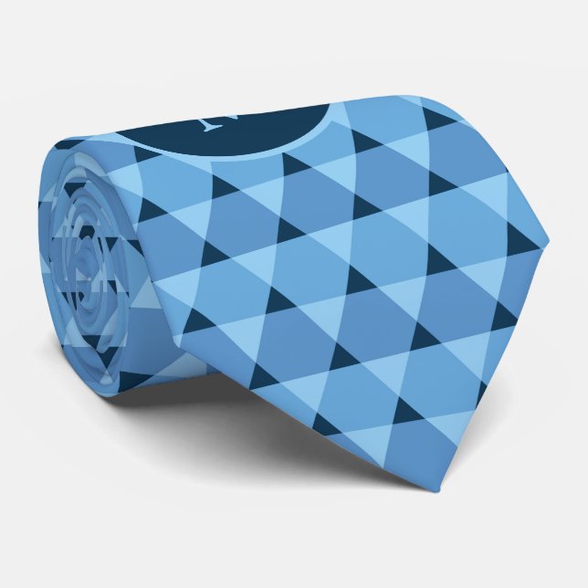 Triangles Pattern Tie (Rolled)