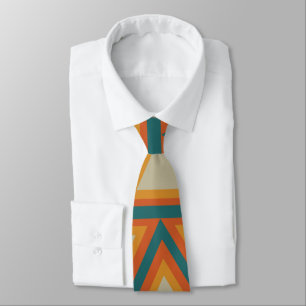 Triangles Tribal Geometric Pattern Tie
