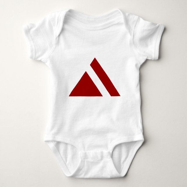 Triangular Arrow 03 Baby Bodysuit (Front)