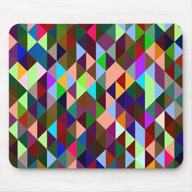 Triangular Background Mouse Pad (Front)