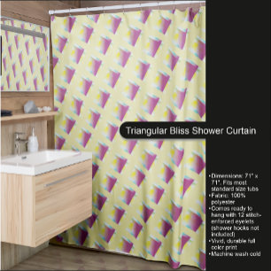 Triangular Bliss Shower Curtain