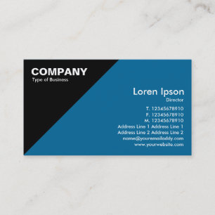 Triangular Corner - Blue (006699 Business Card