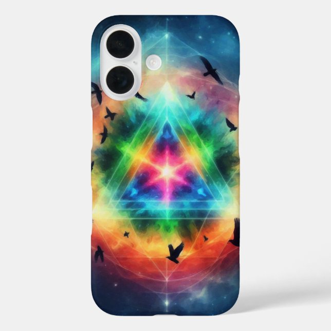 Triangular Cosmic Energy Case-Mate iPhone Case (Back)