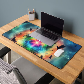 Triangular Cosmic Energy Desk Mat