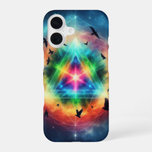 Triangular Cosmic Energy iPhone 16 Case