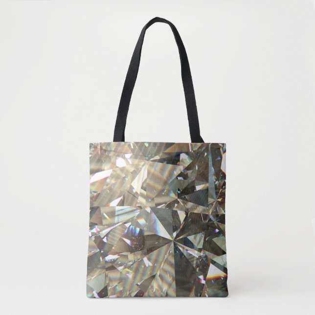 Triangular diamond shapes: layered texture. tote bag (Front)