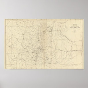 Triangulation Map of Colorado Poster