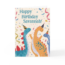 Triassic Trio Festive Dinosaur Birthday