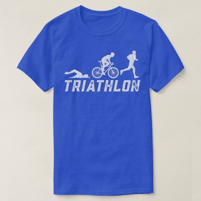 Triathle Triathle Triathlon Swim Run Bicycle Ride  T-Shirt (Design Front)