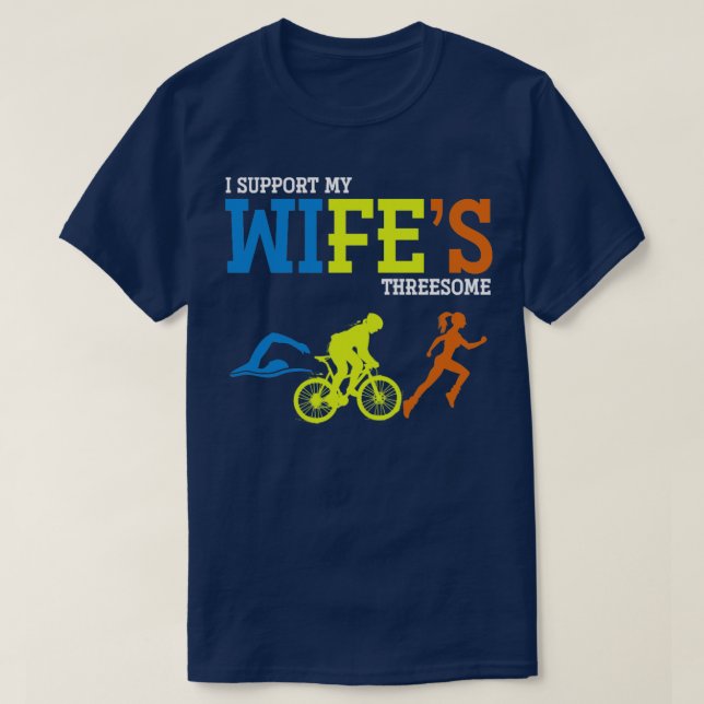 Triathlete Funny Triathlon T-Shirt (Design Front)