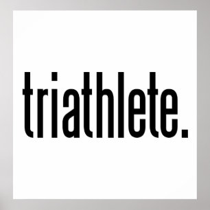 Triathlete. Poster