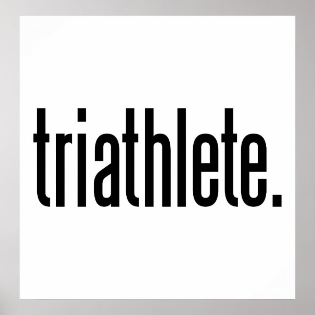Triathlete. Poster (Front)