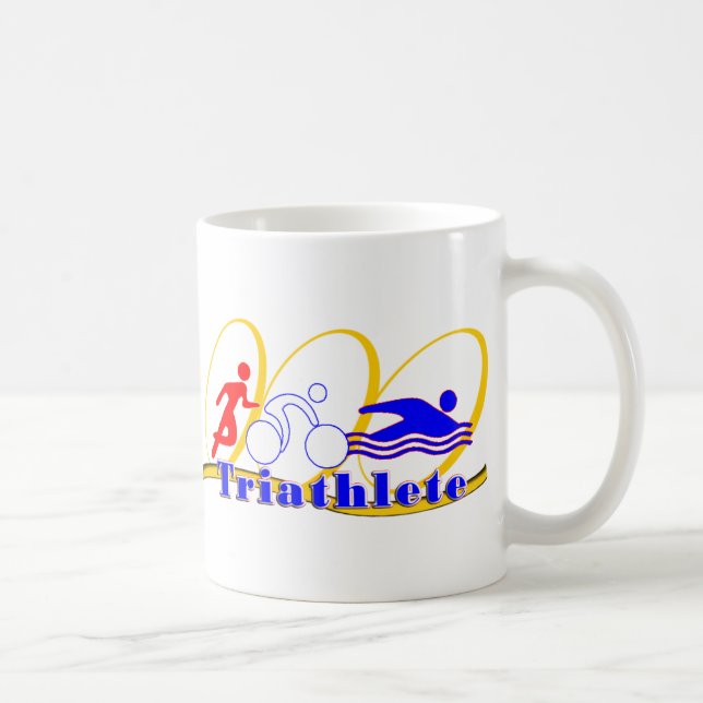 Triathlete - Run Bike Swim Coffee Mug (Right)