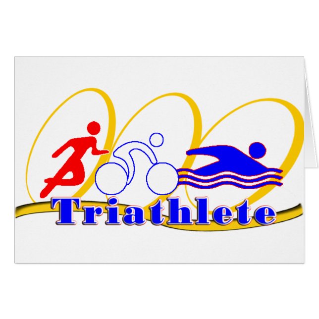Triathlete SWIM RUN BIKE (Front Horizontal)