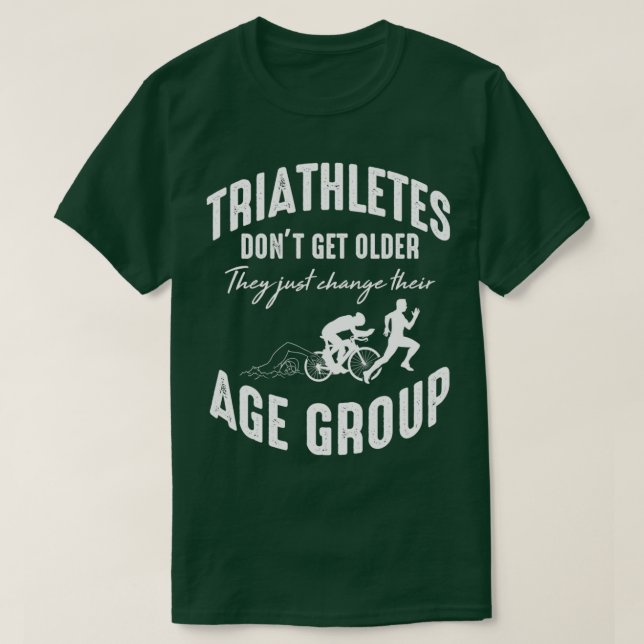 Triathletics Trithlon Swim Bike Run Athletics Mara T-Shirt (Design Front)