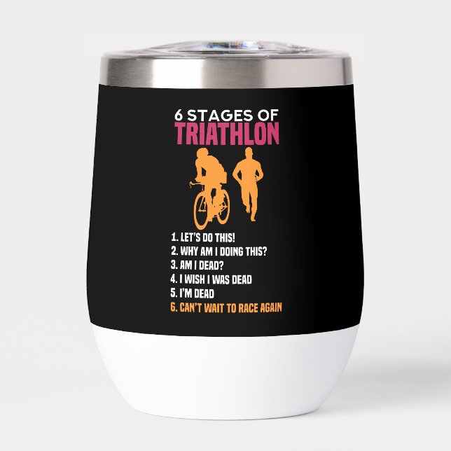 Triathlon - 6 Stages Of Triathlon (Front)