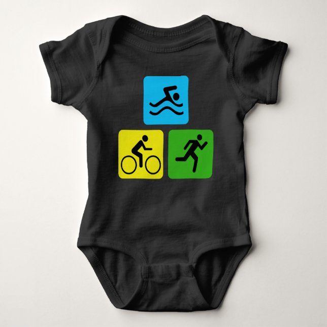 Triathlon Baby Bodysuit (Front)