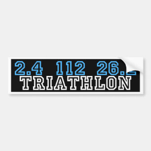 Triathlon Bumper Sticker