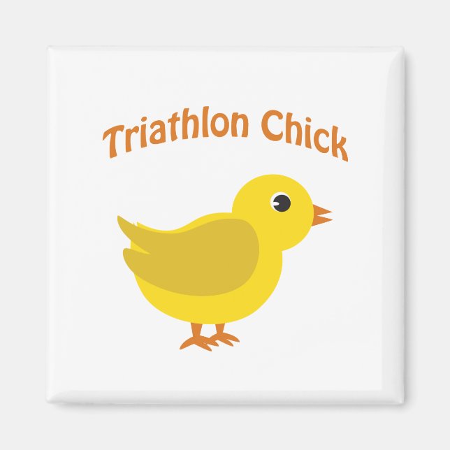 Triathlon Chick Magnet (Front)