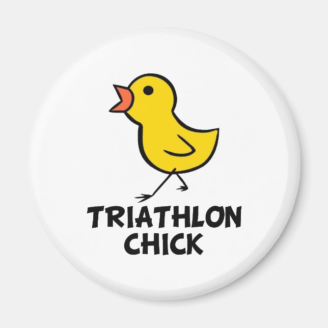 Triathlon Chick Magnet (Front)