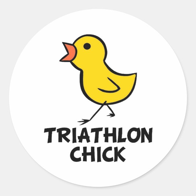 Triathlon Chick Stickers (Front)