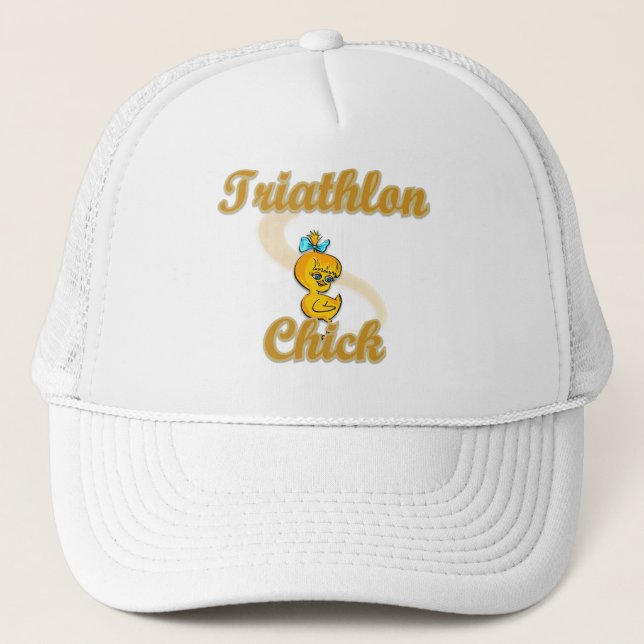 Triathlon Chick Trucker Hat (Front)