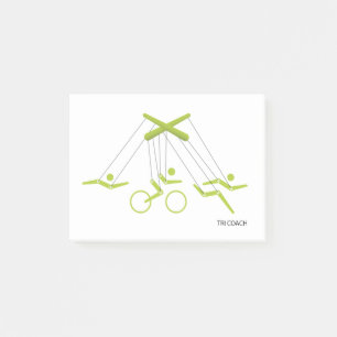 Triathlon coach, Triathlon trainer Post-it Notes