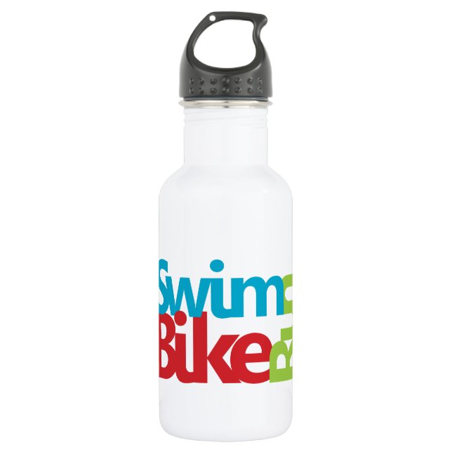 Triathlon cool and unique design 532 ml water bottle (Front)