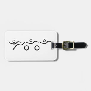 Triathlon cool and unique design luggage tag