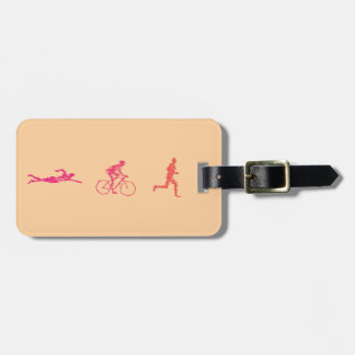 Triathlon cool and unique design luggage tag