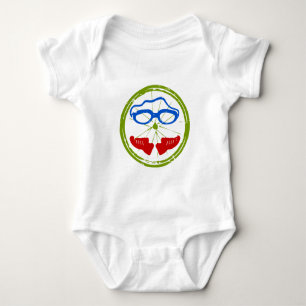 Triathlon cool artistic design baby bodysuit