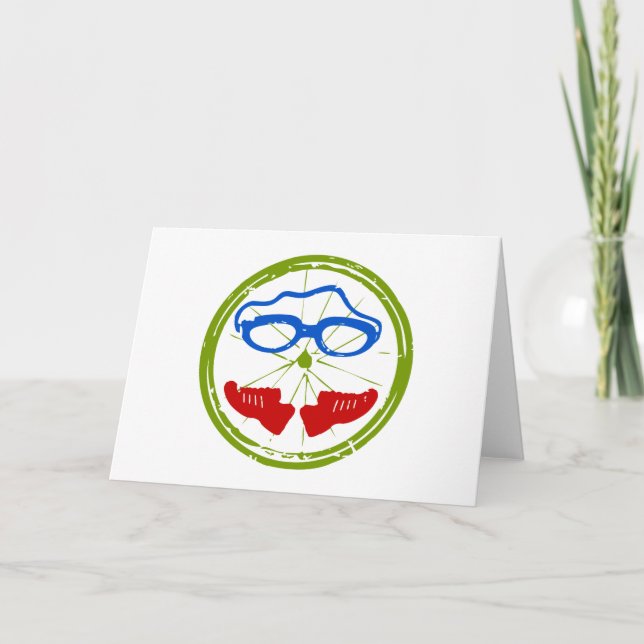 Triathlon cool artistic design card (Front)